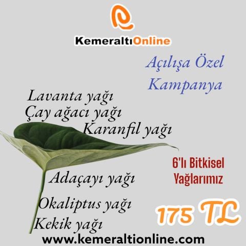 6 li Bitkisel Yağ 10 ml