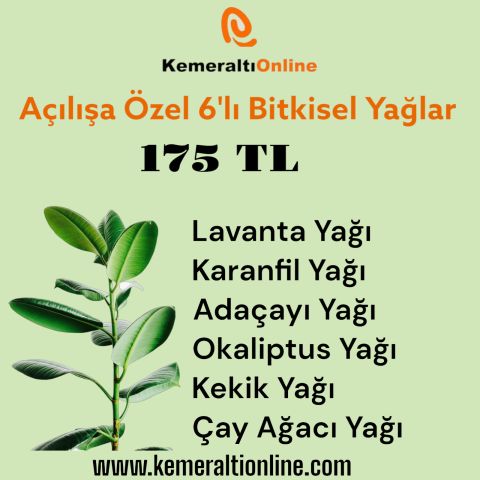 6 li Bitkisel Yağ 10 ml