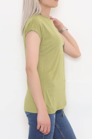 Kelebek Pul Detaylı Bluz Açıkhaki - 11326.599.