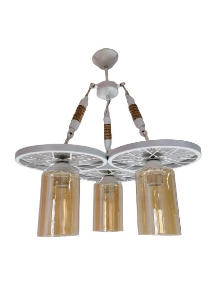 CARA ÜÇLÜ BEYAZ AVİZE