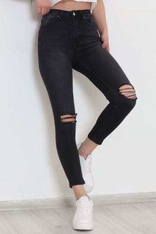 Lazerli Kot Pantolon Açıkfüme - 22001.392.