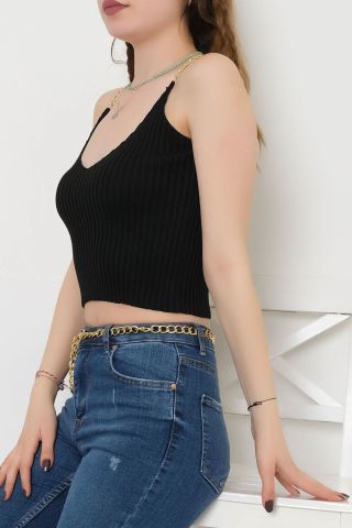 Zincirli Atlet Siyah - 11064.1612.