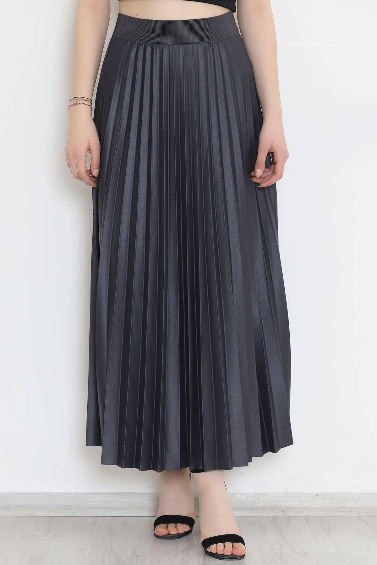 Pileli Etek Koyufüme - 9819.1621.