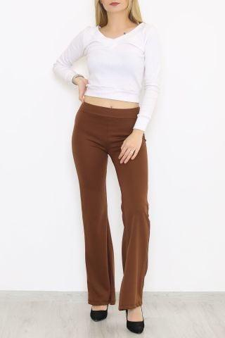 İspanyol Paça Pantolon Kahve - 8635.1567.