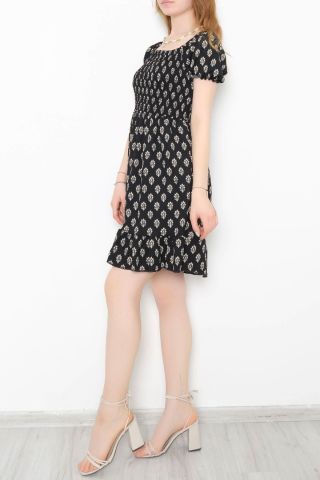 Kısa Bürümcük Elbise Bejsiyah - 892.1287.