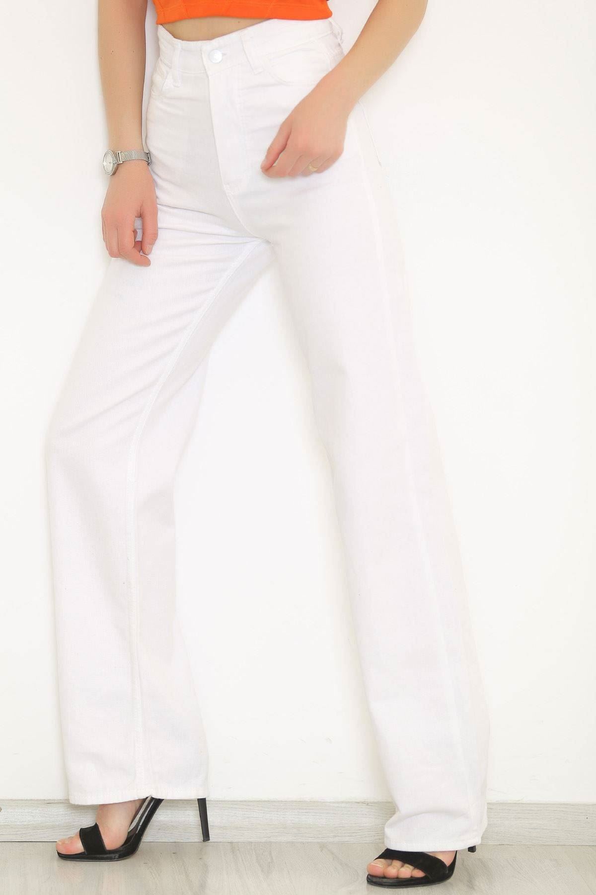 Salaş Kot Pantolon Beyaz1 - 6803.1184.