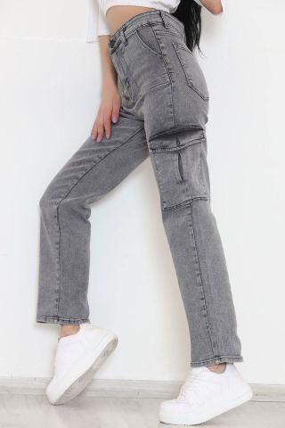 Kargo Cepli Pantolon Açıkgri - 10772.1431.