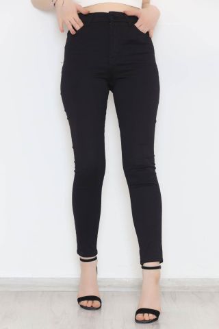Dar Paça Kot Pantolon Siyah - 9559.1184.
