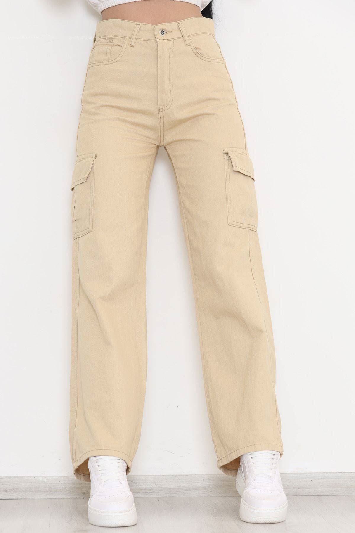 Kargo Cepli Kot Pantolon Camel - 4303.1184.