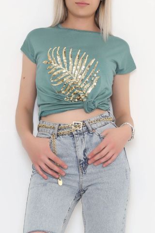 Önü Pullu Bluz Koyumint - 11363.599.