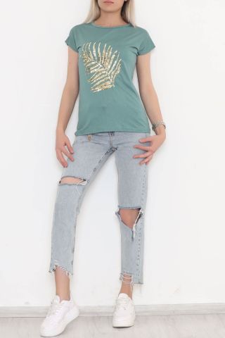 Önü Pullu Bluz Koyumint - 11363.599.