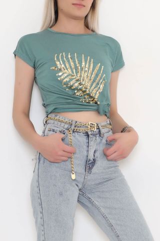 Önü Pullu Bluz Koyumint - 11363.599.