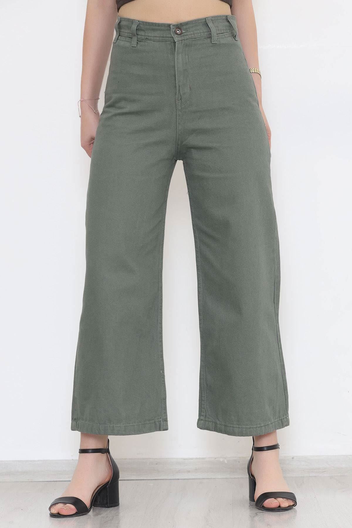 Bol Paça Kot Pantolon Açıkhaki - 0019.1184.