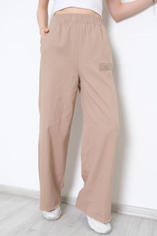 Paça Kesik Gabardin Pantolon Vizon - 611.1247.