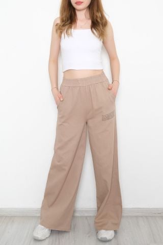 Paça Kesik Gabardin Pantolon Vizon - 611.1247.