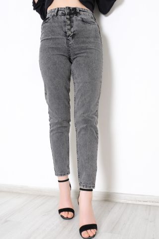 5 Düğmeli Kot Pantolon Füme - 11026.392.