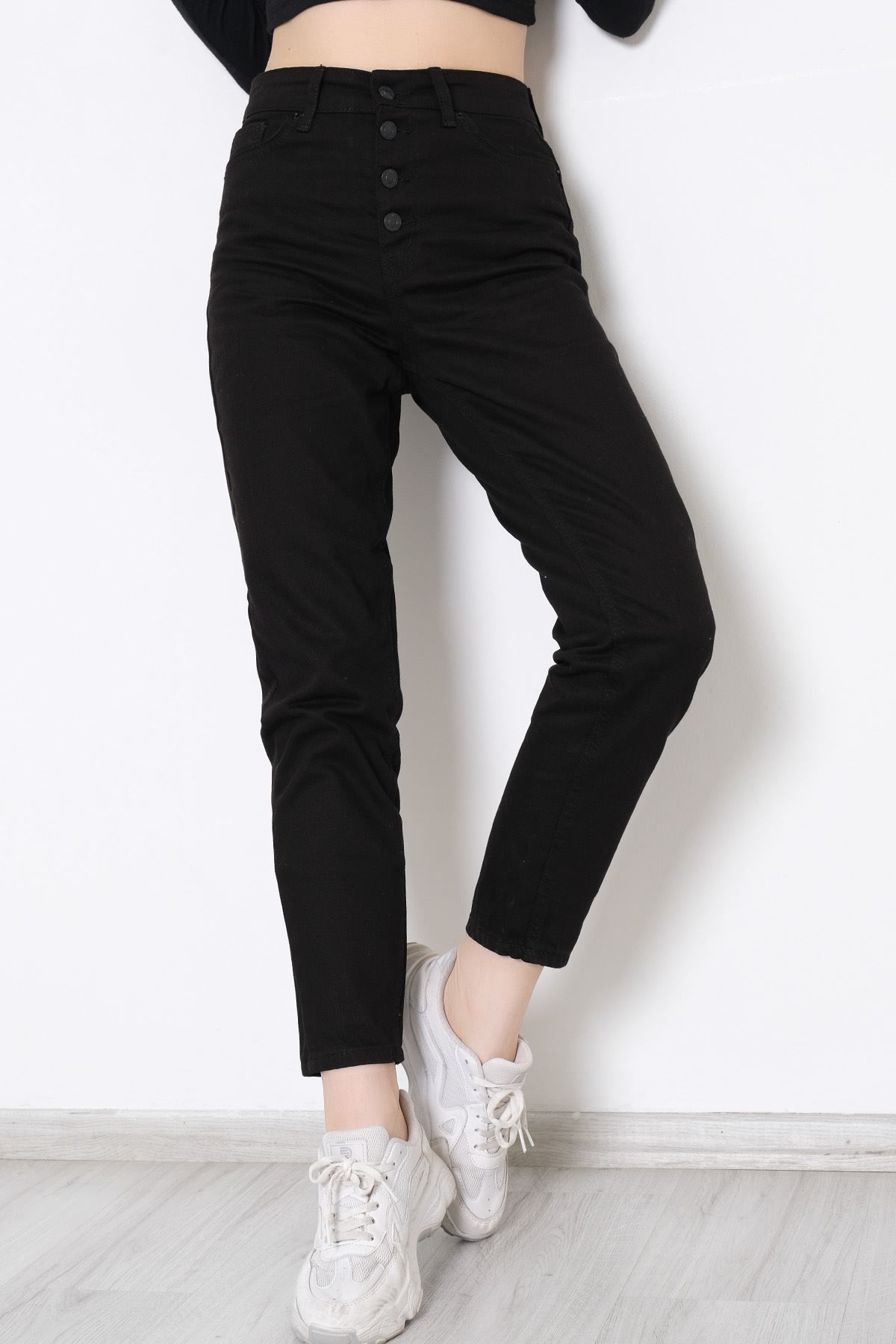 4 Düğmeli Kot Pantolon Siyah - 1026.392.