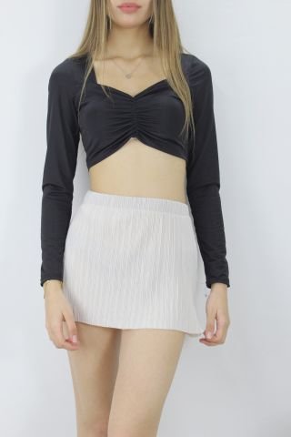 Piliseli Mini Etek Ekru - 1515.20