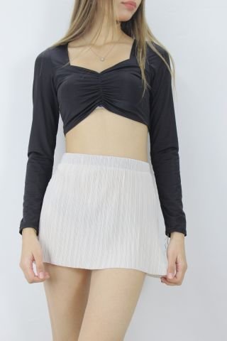 Piliseli Mini Etek Ekru - 1515.20