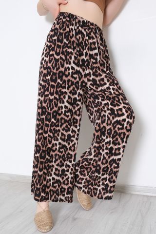 Desenli Bol Pantolon Leopar1 - 10552.1095.