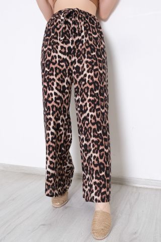 Desenli Bol Pantolon Leopar1 - 10552.1095.