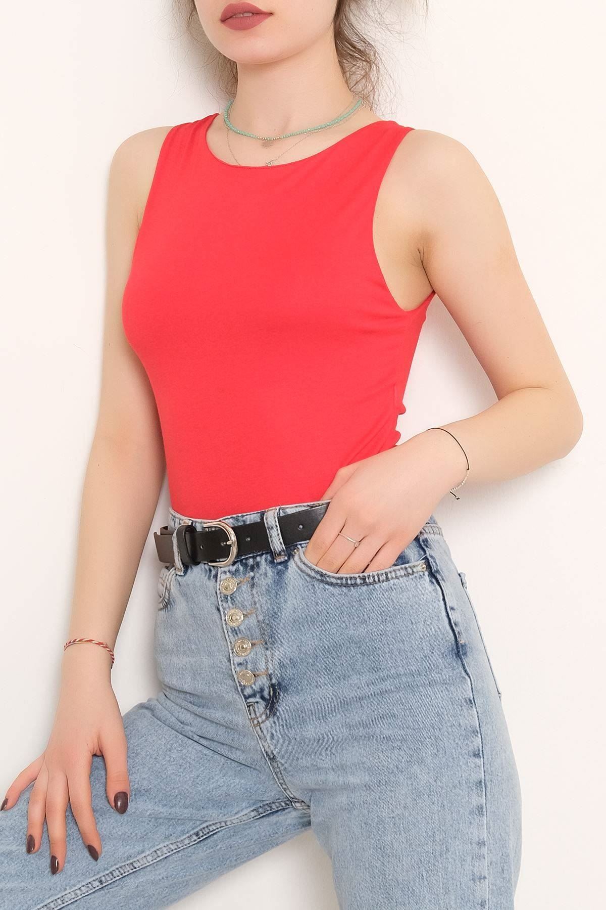 Ön Çift Kat Atlet Kırmızı - 10667.1095.