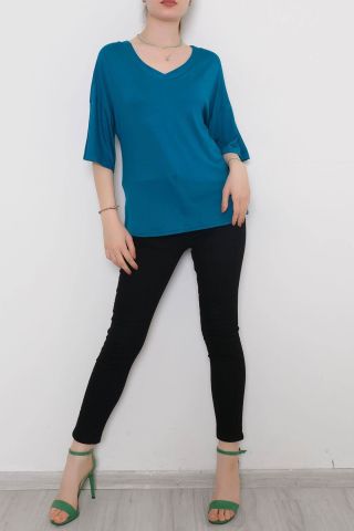 V Yaka Bluz Zümrüt - 10664.1095.