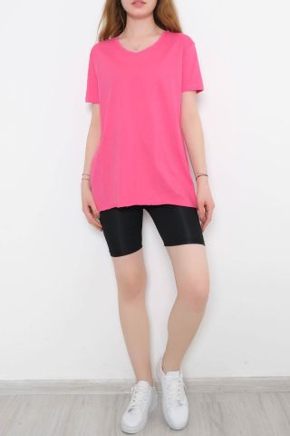 Penye Tunik Tişört Koyupembe - 1062.275.