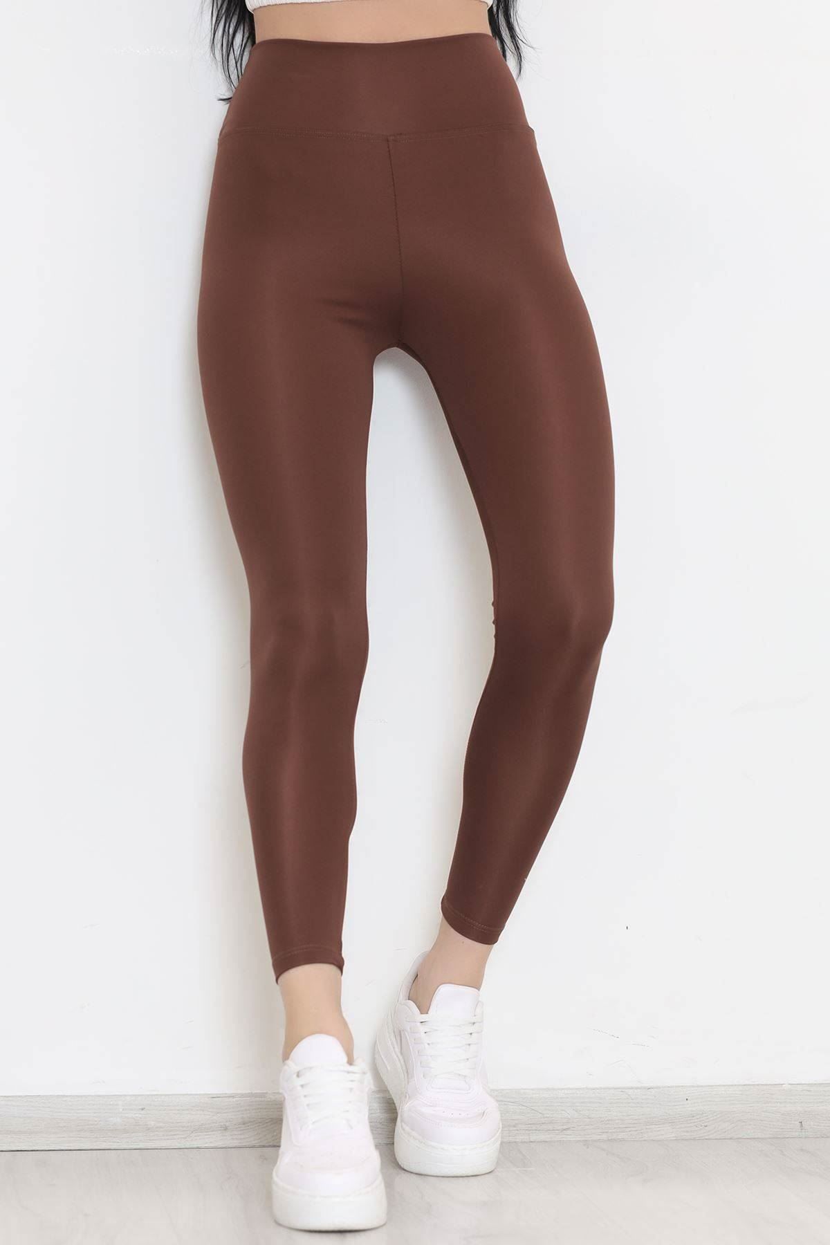 Ultra Toparlayıcı Yüksek Bel Tayt Açıkkahve - 10944.1582.