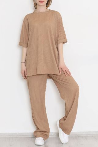 Fitilli Duble Kol Takım Sütlükahve - 1712.751.