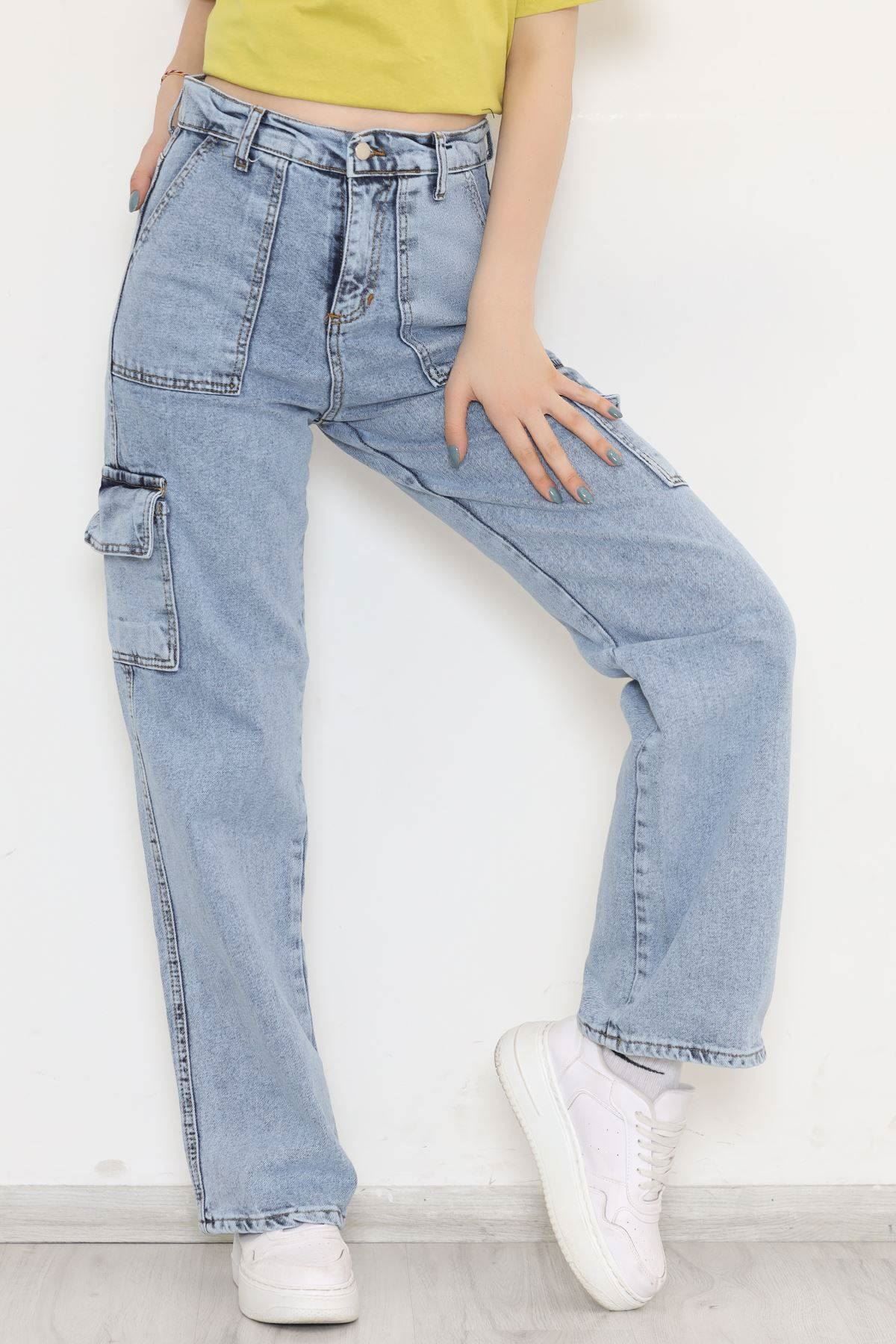 Kargo Cepli Palazzo Kot Pantolon Buzmavi - 10212.925.