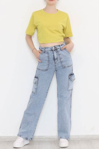 Kargo Cepli Palazzo Kot Pantolon Buzmavi - 10212.925.