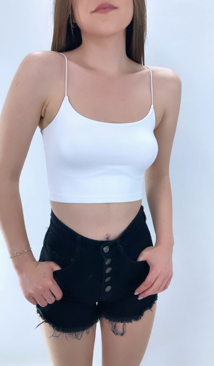 İp Askılı Penye Atlet Beyaz - P-017700