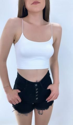 İp Askılı Penye Atlet Beyaz - P-017700