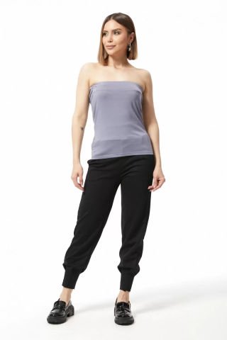 Straplez Bluz Gri - 0015.138