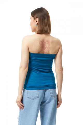 Straplez Bluz Saks - 0015.138