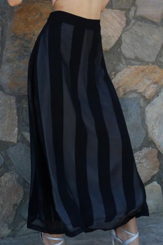 Bel Fermuarlı Tül Etek Siyah - P-019652