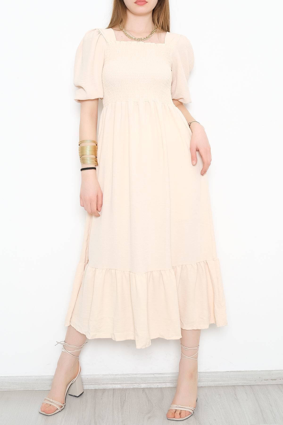 Gipeli Ayrobin Elbise Bej1 - 52511.1234.