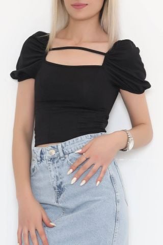 Balon Kol Bluz Siyah - 3354.1595.