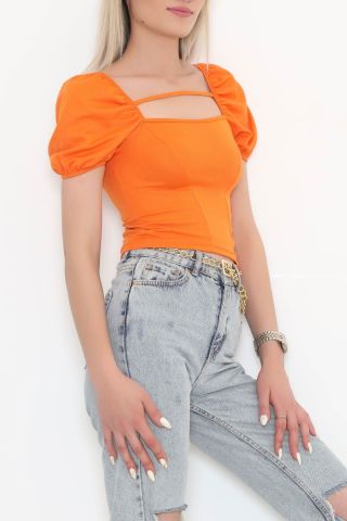 Balon Kol Bluz Turuncu - 3354.1595.