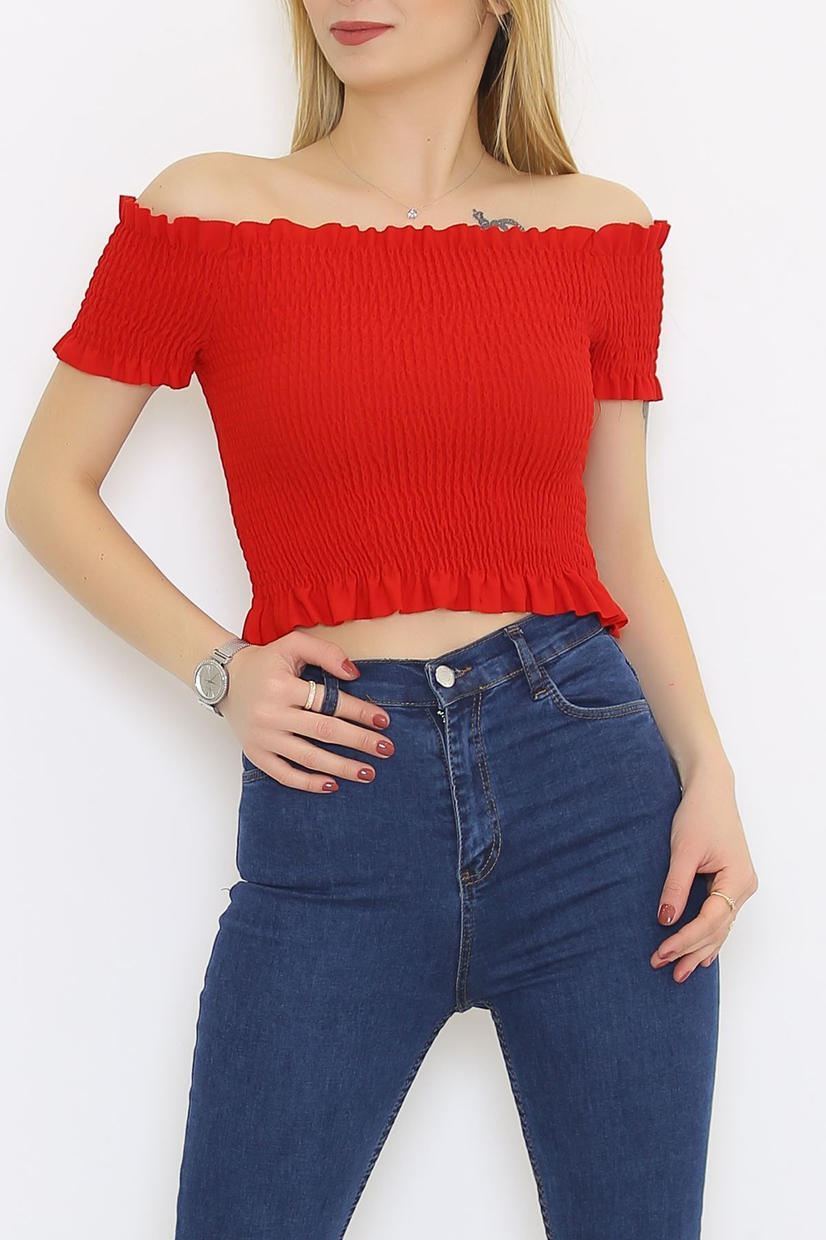 Gipe Bluz Kırmızı - 5223.1234.