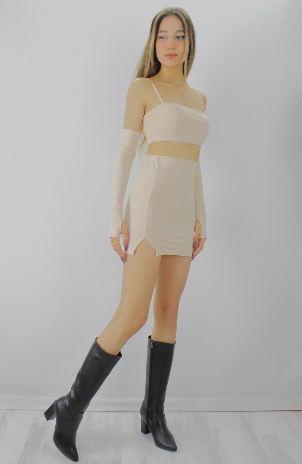 Sendy Kumaş Takım Bej - 140.356