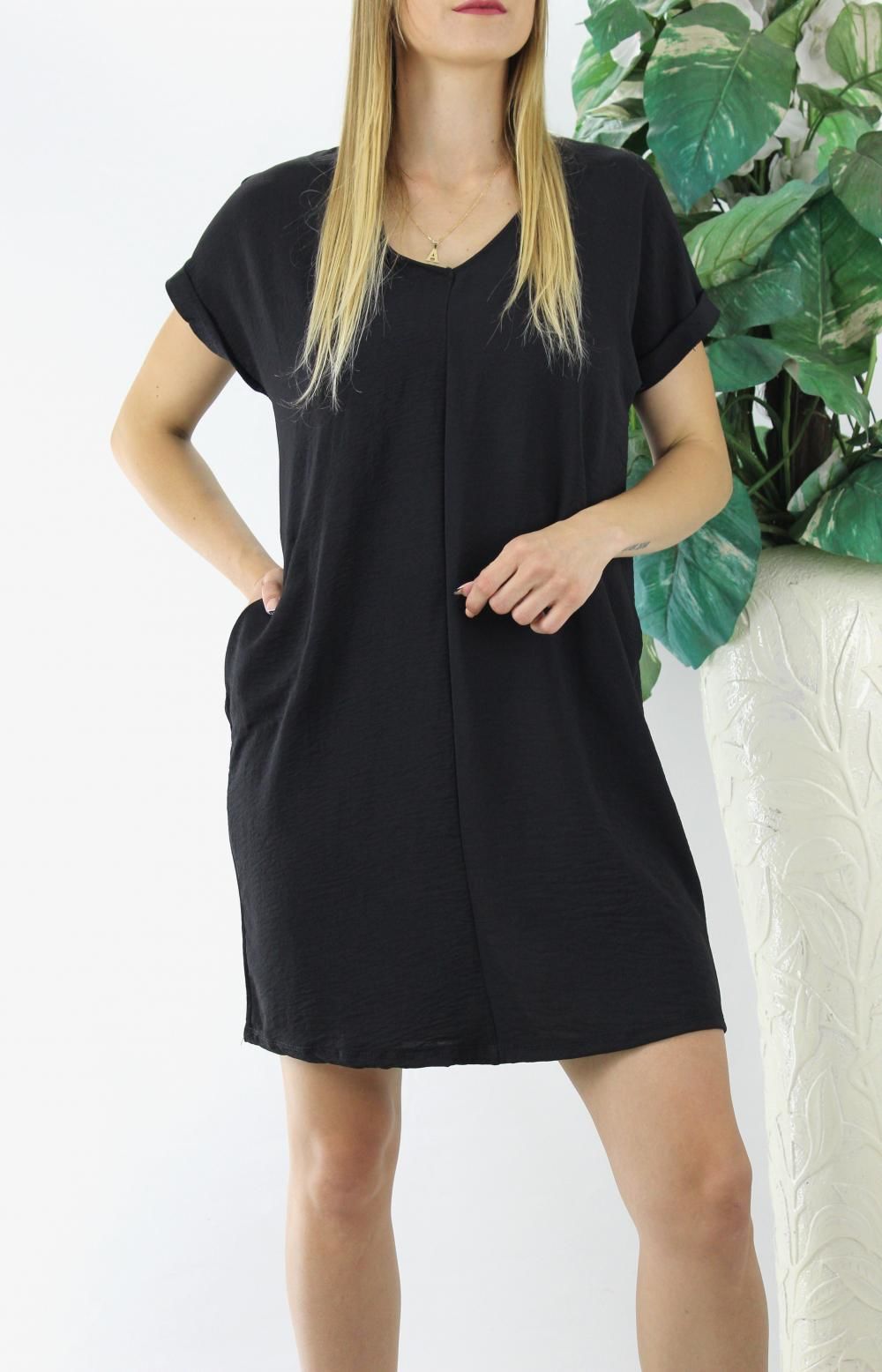 Ayrobin Cepli Elbise Siyah - 1292.85