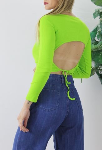 Arkası Bağlamalı Body Yeşil - 21R1042.15