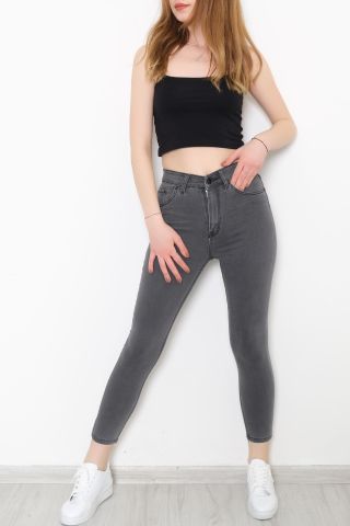 Süper Likra Kot Pantolon Füme2 - 9815.1431.