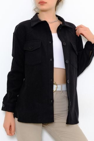 Kaşe Gömlek Siyah - 6033.1322.