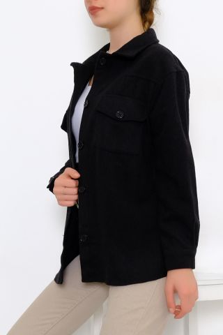 Kaşe Gömlek Siyah - 6033.1322.