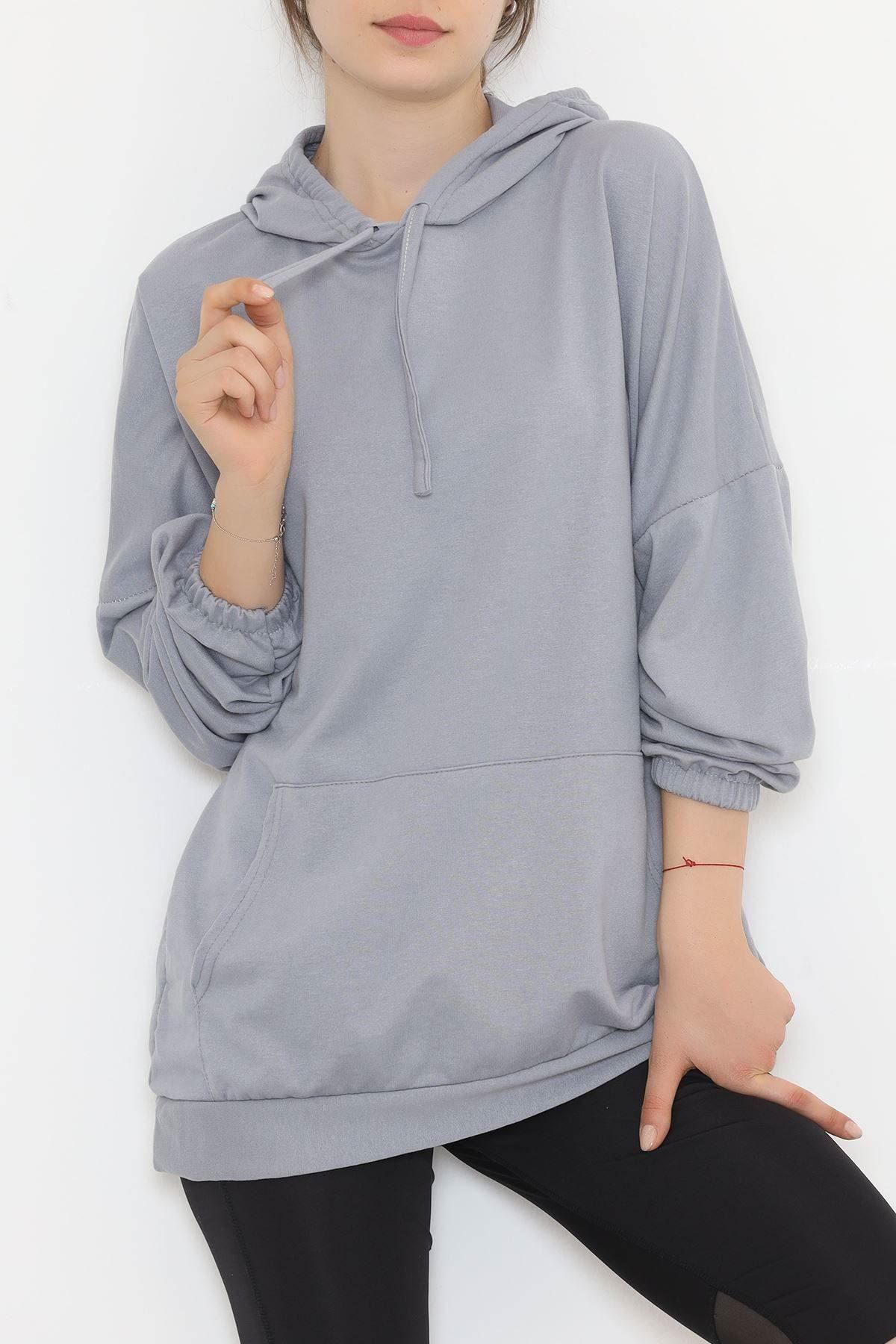 2 İplik Kapşonlu Sweat Dumangri - 10202.253.