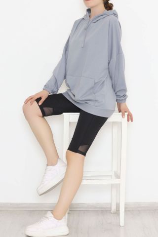 2 İplik Kapşonlu Sweat Dumangri - 10202.253.