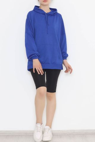 2 İplik Kapşonlu Sweat Saks - 10202.253.